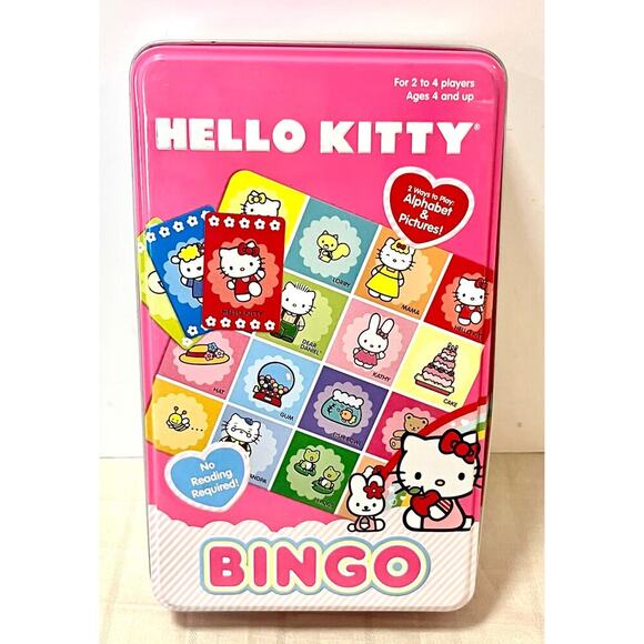 Sanrio Hello Kitty Bingo Game Pressman Alphabet Pictures No Reading Required - Picture 1 of 7